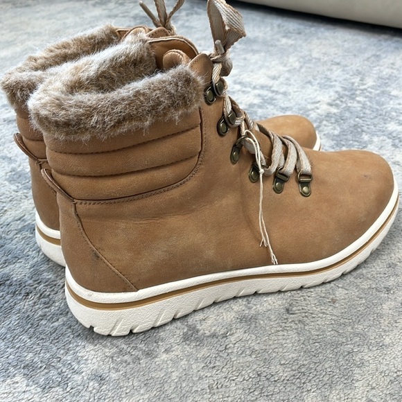 Cliffs by White Mountain Hallett Ankle Boot Bootie Hiking Winter Tan Sz 11W - Picture 4 of 14
